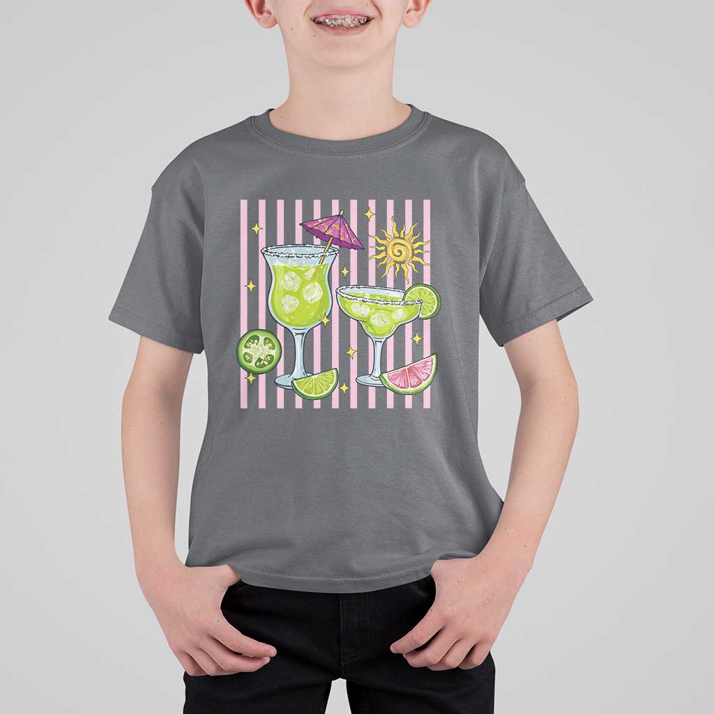 Tropical Margarita Summer T Shirt For Kid Beach Vacation Graphic