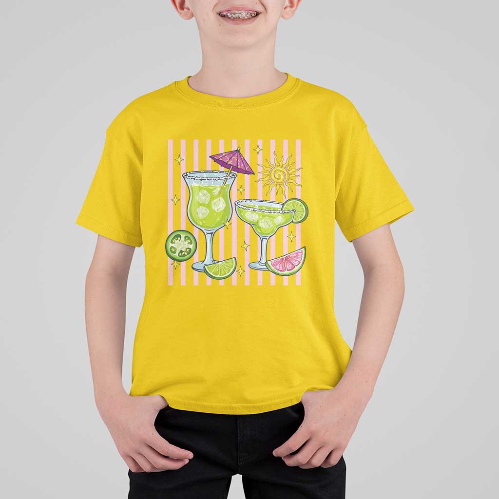 Tropical Margarita Summer T Shirt For Kid Beach Vacation Graphic