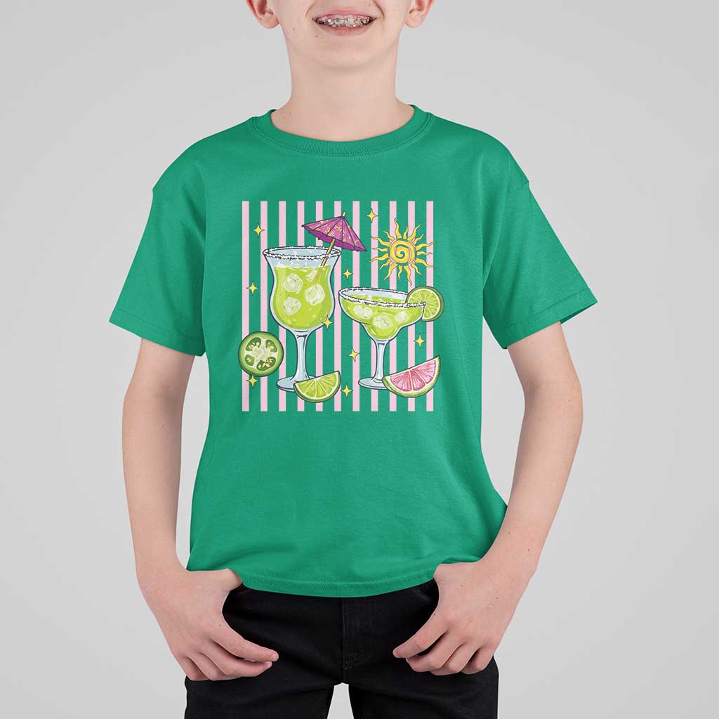Tropical Margarita Summer T Shirt For Kid Beach Vacation Graphic