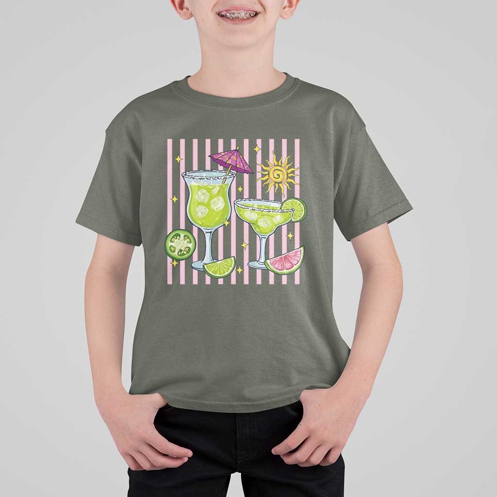 Tropical Margarita Summer T Shirt For Kid Beach Vacation Graphic