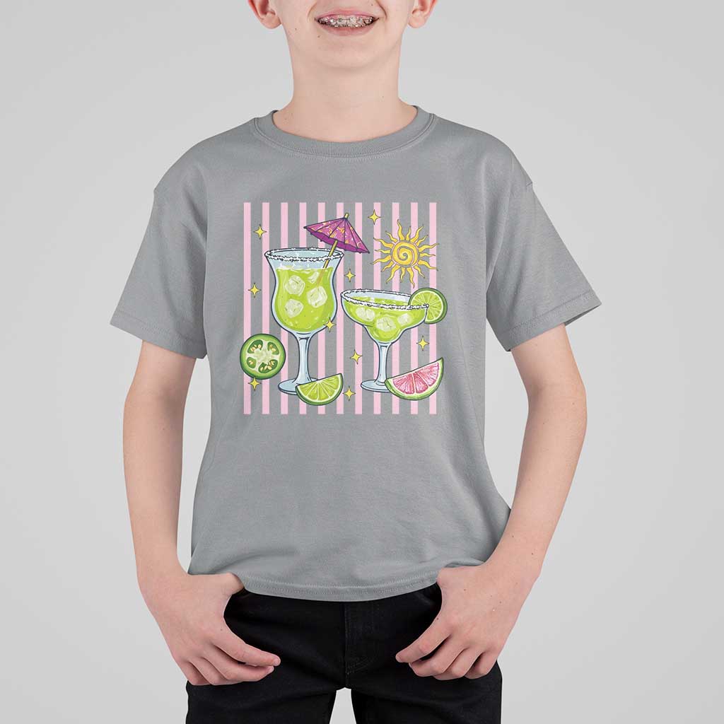 Tropical Margarita Summer T Shirt For Kid Beach Vacation Graphic