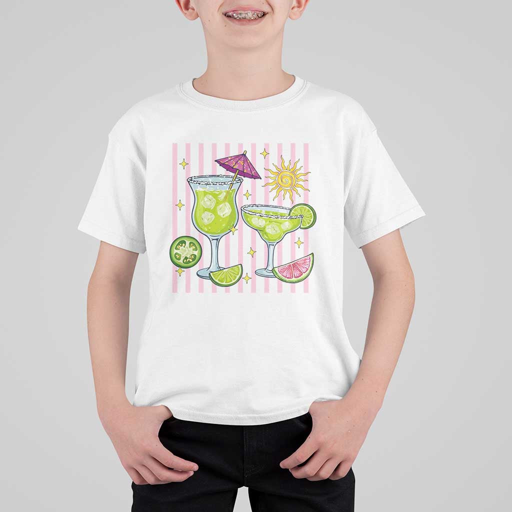 Tropical Margarita Summer T Shirt For Kid Beach Vacation Graphic