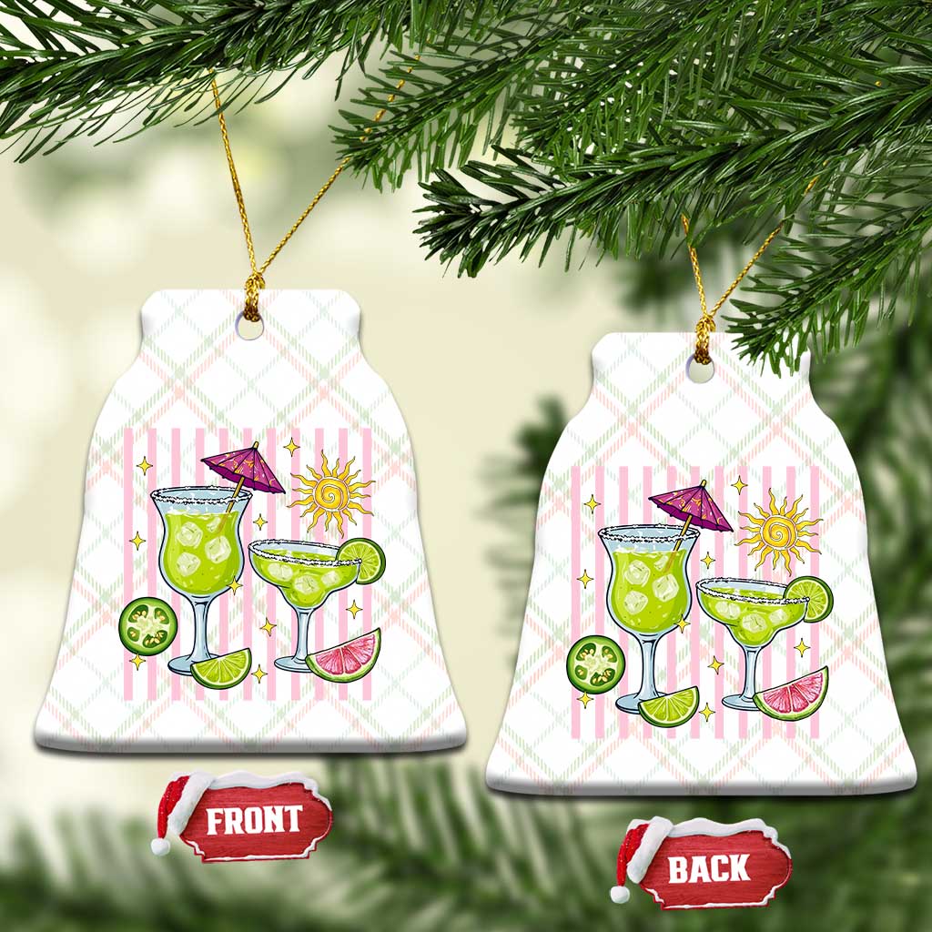 Tropical Margarita Summer Ceramic Ornament Beach Vacation Graphic