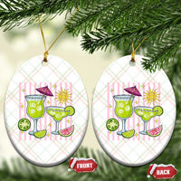 Tropical Margarita Summer Ceramic Ornament Beach Vacation Graphic