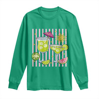 Tropical Margarita Summer Long Sleeve Shirt Beach Vacation Graphic