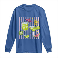 Tropical Margarita Summer Long Sleeve Shirt Beach Vacation Graphic
