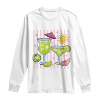 Tropical Margarita Summer Long Sleeve Shirt Beach Vacation Graphic