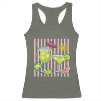 Tropical Margarita Summer Racerback Tank Top Beach Vacation Graphic