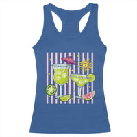 Tropical Margarita Summer Racerback Tank Top Beach Vacation Graphic