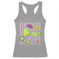 Tropical Margarita Summer Racerback Tank Top Beach Vacation Graphic