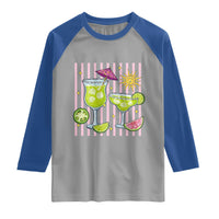 Tropical Margarita Summer Raglan Shirt Beach Vacation Graphic