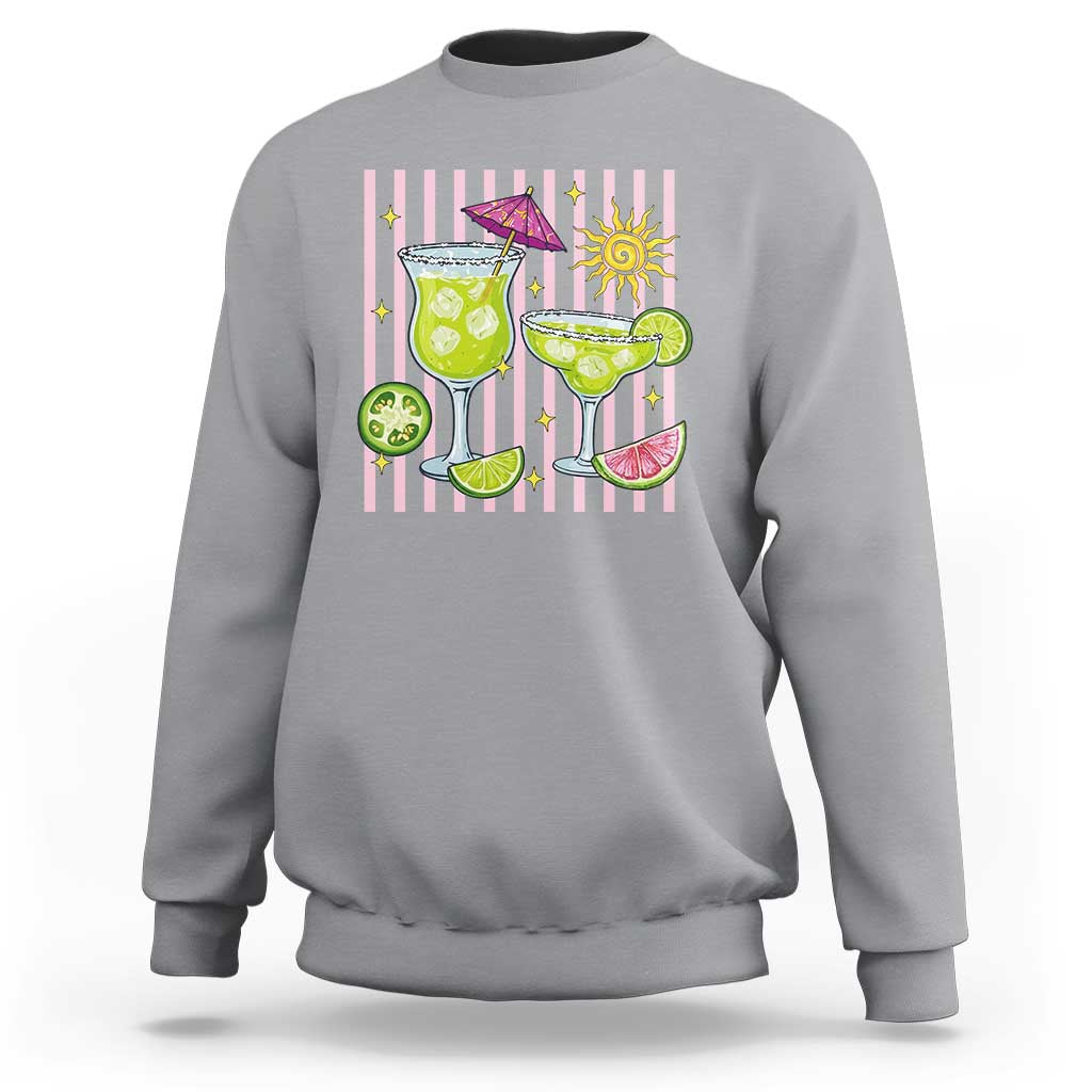 Tropical Margarita Summer Sweatshirt Beach Vacation Graphic