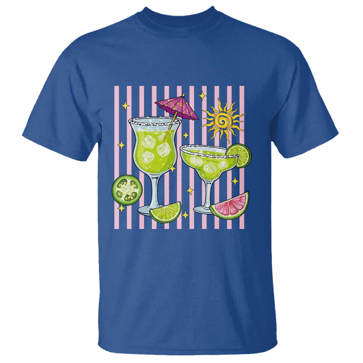 Tropical Margarita Summer T Shirt Beach Vacation Graphic