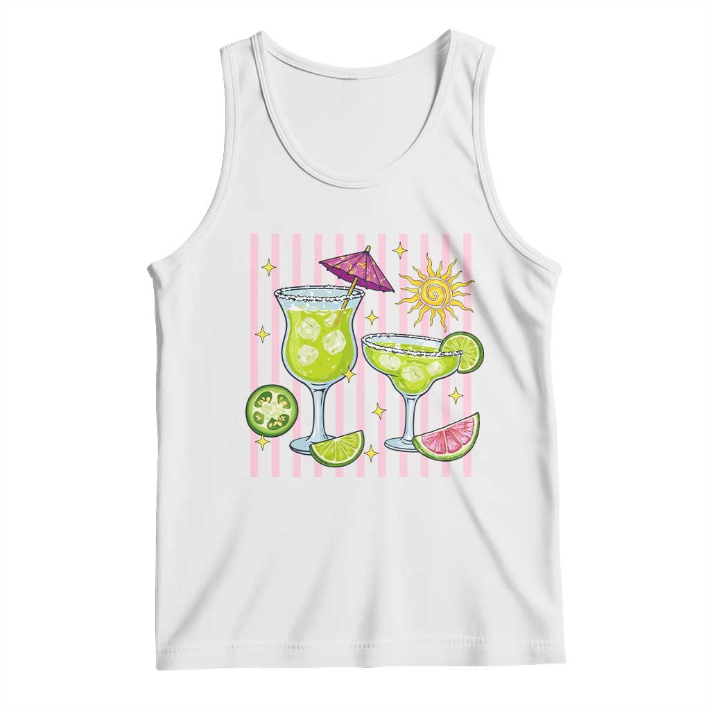 Tropical Margarita Summer Tank Top Beach Vacation Graphic