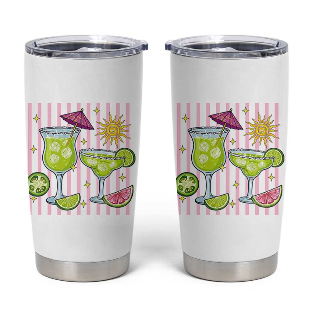 Tropical Margarita Summer Tumbler Cup Beach Vacation Graphic