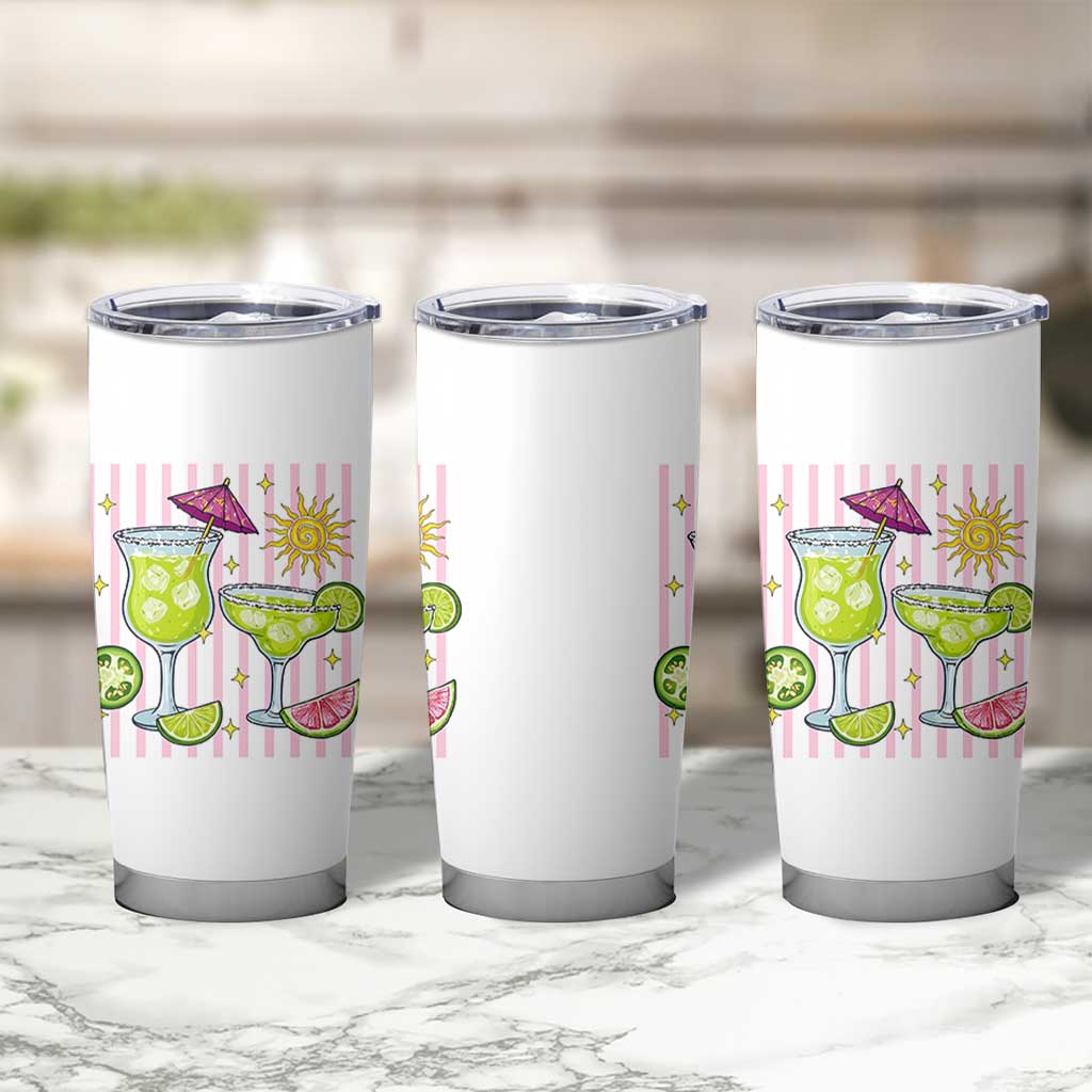 Tropical Margarita Summer Tumbler Cup Beach Vacation Graphic