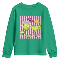 Tropical Margarita Summer Youth Sweatshirt Beach Vacation Graphic