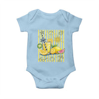 Striped Summer Lemonade Baby Onesie Preppy Brushstroke Aesthetic Graphic