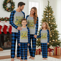 Striped Summer Lemonade Plaid Pajama Set Preppy Brushstroke Aesthetic Graphic
