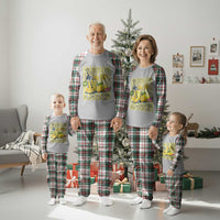 Striped Summer Lemonade Plaid Pajama Set Preppy Brushstroke Aesthetic Graphic