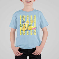 Striped Summer Lemonade T Shirt For Kid Preppy Brushstroke Aesthetic Graphic