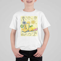 Striped Summer Lemonade T Shirt For Kid Preppy Brushstroke Aesthetic Graphic