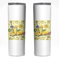 Striped Summer Lemonade Skinny Tumbler Preppy Brushstroke Aesthetic Graphic
