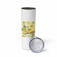 Striped Summer Lemonade Skinny Tumbler Preppy Brushstroke Aesthetic Graphic