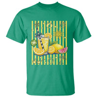 Striped Summer Lemonade T Shirt Preppy Brushstroke Aesthetic Graphic