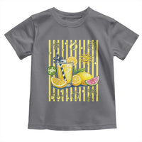 Striped Summer Lemonade Toddler T Shirt Preppy Brushstroke Aesthetic Graphic