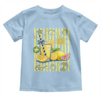Striped Summer Lemonade Toddler T Shirt Preppy Brushstroke Aesthetic Graphic