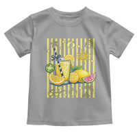 Striped Summer Lemonade Toddler T Shirt Preppy Brushstroke Aesthetic Graphic
