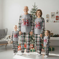 Funny Crab Tropical Summer Vacation Gift Plaid Pajama Set Striped Summer Beach Vibes