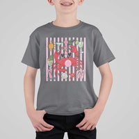 Funny Crab Tropical Summer Vacation Gift T Shirt For Kid Striped Summer Beach Vibes