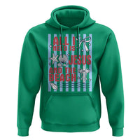 All I Need Is Jesus And The Beach Hoodie Striped Christian Summer Graphic