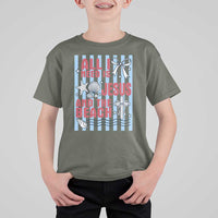 All I Need Is Jesus And The Beach T Shirt For Kid Striped Christian Summer Graphic