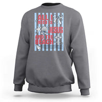 All I Need Is Jesus And The Beach Sweatshirt Striped Christian Summer Graphic