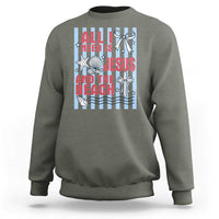 All I Need Is Jesus And The Beach Sweatshirt Striped Christian Summer Graphic