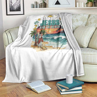 All I Need Is Jesus And The Beach Throw Blanket Christian Summer Faith Graphic