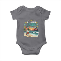 All I Need Is Jesus And The Beach Baby Onesie Christian Summer Faith Graphic