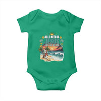 All I Need Is Jesus And The Beach Baby Onesie Christian Summer Faith Graphic