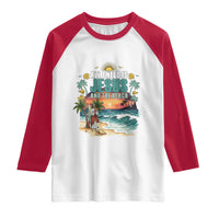 All I Need Is Jesus And The Beach Raglan Shirt Christian Summer Faith Graphic