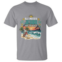 All I Need Is Jesus And The Beach T Shirt Christian Summer Faith Graphic