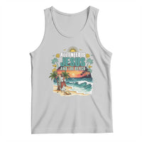 All I Need Is Jesus And The Beach Tank Top Christian Summer Faith Graphic