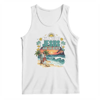 All I Need Is Jesus And The Beach Tank Top Christian Summer Faith Graphic