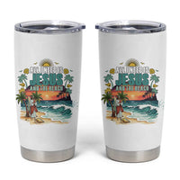 All I Need Is Jesus And The Beach Tumbler Cup Christian Summer Faith Graphic
