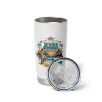 All I Need Is Jesus And The Beach Tumbler Cup Christian Summer Faith Graphic