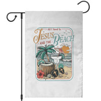 Funny Christian Beach Gift Garden Flag All I Need Is Jesus And The Beach