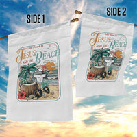 Funny Christian Beach Gift Garden Flag All I Need Is Jesus And The Beach