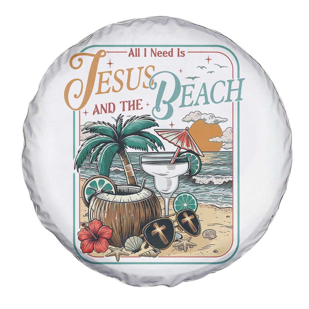 Funny Christian Beach Gift Spare Tire Cover All I Need Is Jesus And The Beach